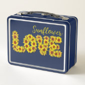 Zonnebloem Liefde Lunchbox (Achterkant)