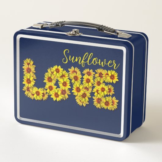 Zonnebloem Liefde Lunchbox (Voorkant)