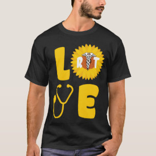Zonnebloem Liefde Verpleegster Trots Reratoryherap T-shirt