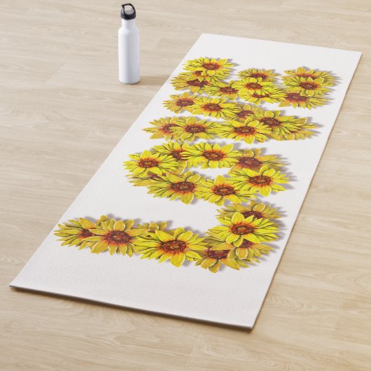 Zonnebloem Liefde Yoga Mat (In situ)