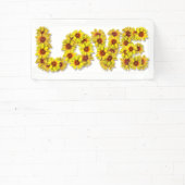Zonnebloem Liefdesbanner Spandoek (Insitu)