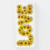 Zonnebloem Liefdesbanner Spandoek (Verticaal)