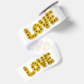 Zonnebloem Liefdeslint Satijnen Lint (Achterkant)