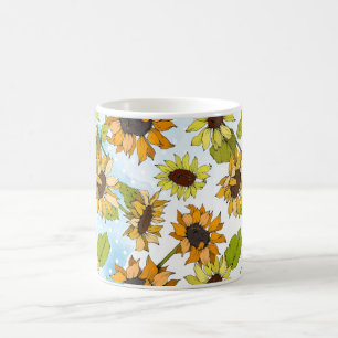 Zonnebloem liefhebbers zonneschijn, Helder Keuken Koffiemok