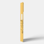 Zonnebloem lijn illustratie monogram Case-Mate iPhone case (Achterkant / Rechts)