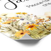 Zonnebloem Little Honey Baby shower Favors Poster (Hoek)