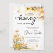 Zonnebloem Little Honey Baby shower Kaart (Voorkant)