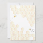 Zonnebloem Little Honey Baby shower Kaart (Achterkant)