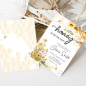 Zonnebloem Little Honey Baby shower Kaart