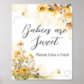 Zonnebloem Little Honey Baby's zijn zoet Poster (Voorkant)