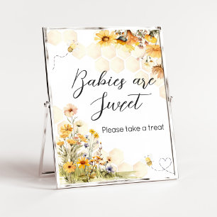Zonnebloem Little Honey Baby's zijn zoet Poster