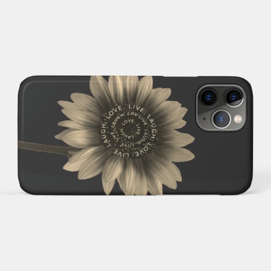 Zonnebloem Live, Lach, Liefde Case-Mate iPhone Case (Achterkant (horizontaal))
