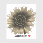 Zonnebloem Live, Lach, Liefde Sticker (Vel)