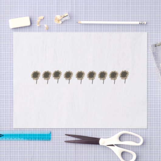 Zonnebloem Live, Lach, Liefde Tissuepapier (Craft)