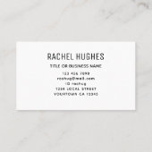 Zonnebloem Logo Visitekaartje (Achterkant)