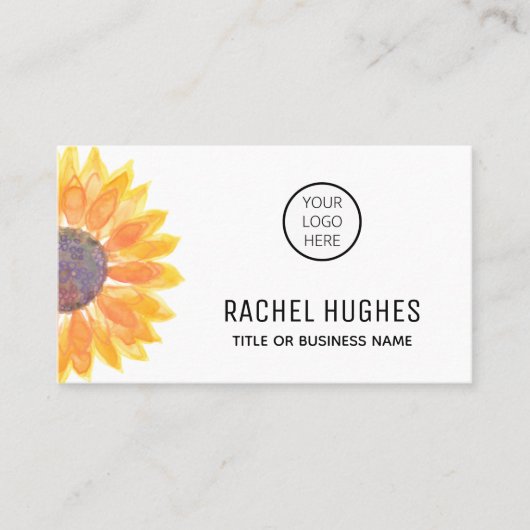 Zonnebloem Logo Visitekaartje (Voorkant)