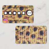 Zonnebloem Loyalty en After Care Visitekaartje (Voorkant / Achterkant)