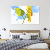 Zonnebloem Lucht Canvas Afdruk (Insitu (Slaapkamer))