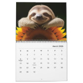 Zonnebloem luiaards kalender (Mar 2026)