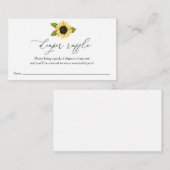 Zonnebloem Luidplaatje Raffle Informatiekaartje (Voorkant / Achterkant)