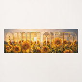 Zonnebloem Luxe Botanische Bloemendecoratie Yogamat (Achterkant (horizontaal))