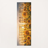 Zonnebloem Luxe Botanische Bloemendecoratie Yogamat (Voorkant)