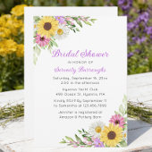 Zonnebloem Madelief Boho Tuin Bruidsdouche Kaart