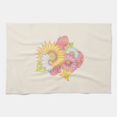 Zonnebloem Madeliefje Keukenhanddoek  (Horizontaal)