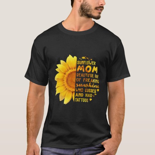 Zonnebloem maffe Ray van frisse zon T-shirt (Voorkant)