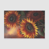 Zonnebloem Magie Decoupage Tissuepapier (Voorkant)
