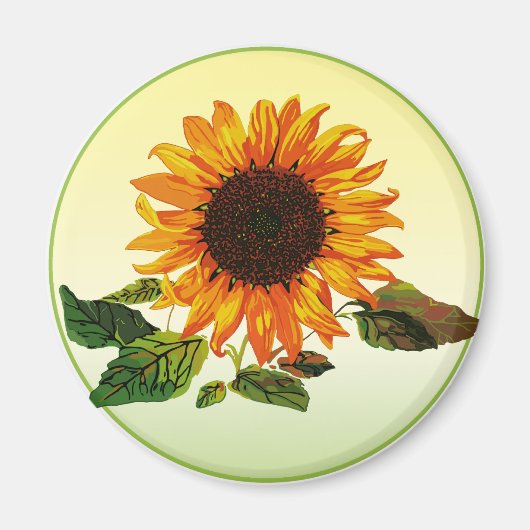Zonnebloem Magneet (Voorkant)