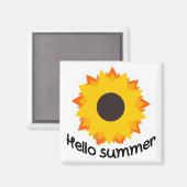 zonnebloem magneet (Voorkant / Achterkant)