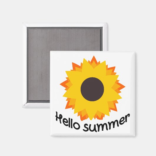 zonnebloem magneet (Voorkant / Achterkant)