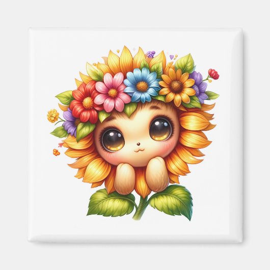 Zonnebloem Magneet   (Voorkant)