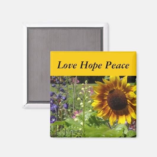 Zonnebloem Magneet (Voorkant / Achterkant)