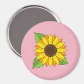Zonnebloem Magneet (Voorkant / Achterkant)