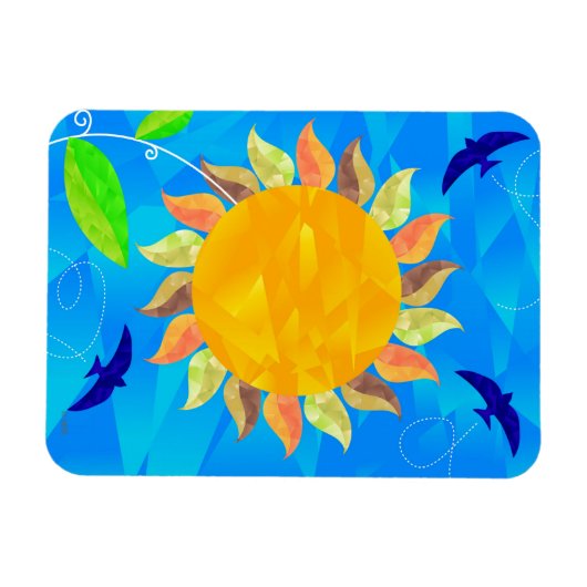 Zonnebloem Magneet (Horizontaal)