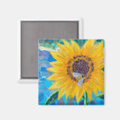 Zonnebloem Magneet (Voorkant / Achterkant)