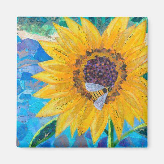 Zonnebloem Magneet (Voorkant)
