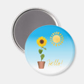 Zonnebloem Magneet (Voorkant / Achterkant)