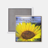 Zonnebloem Magnet (Voorkant / Achterkant)