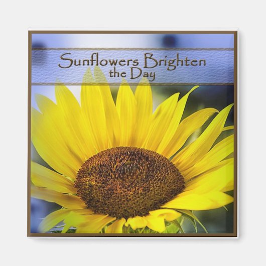 Zonnebloem Magnet (Voorkant)