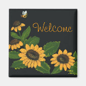 Zonnebloem Magnet (Voorkant)