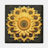 Zonnebloem Magnet (Voorkant)