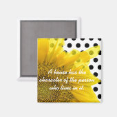 Zonnebloem Magnet (Voorkant / Achterkant)