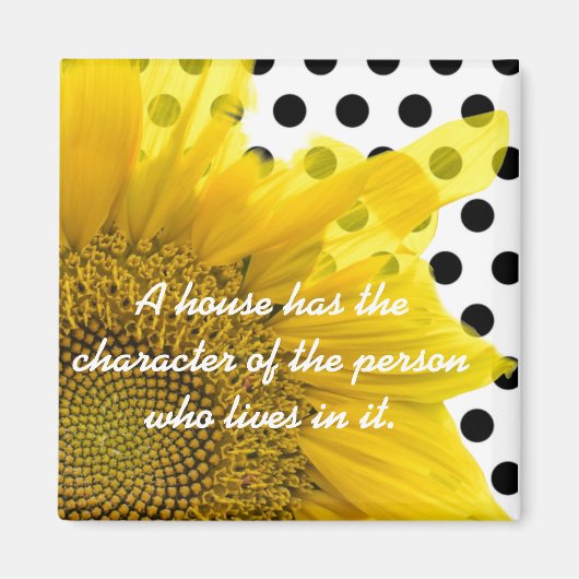 Zonnebloem Magnet (Voorkant)