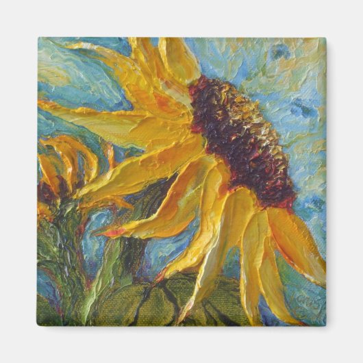 Zonnebloem Magnet (Voorkant)