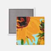 Zonnebloem Magnet (Voorkant / Achterkant)