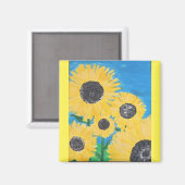 Zonnebloem Magnet (Voorkant / Achterkant)