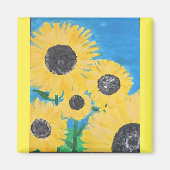 Zonnebloem Magnet (Voorkant)